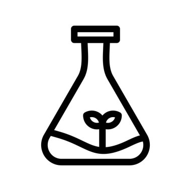 Beaker Ana Hattı Vektör Simgesi Tasarımı