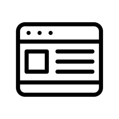 Tarayıcı Özeti Vektör Simgesi Tasarımı