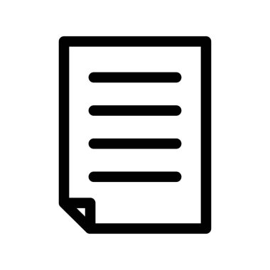 Belge Özeti Vektör Simgesi Tasarımı