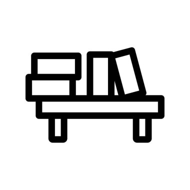  Kitaplık Özeti Vektör Simgesi Tasarımı