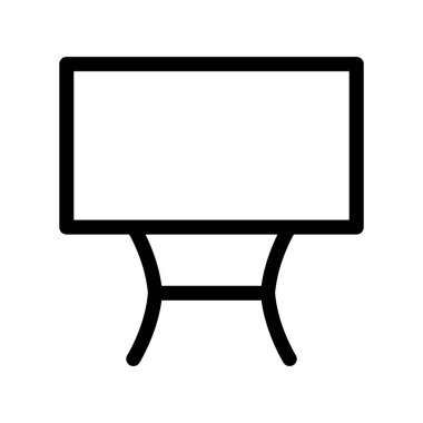 Kahve Masası Taslak Vektör Simgesi Tasarımı