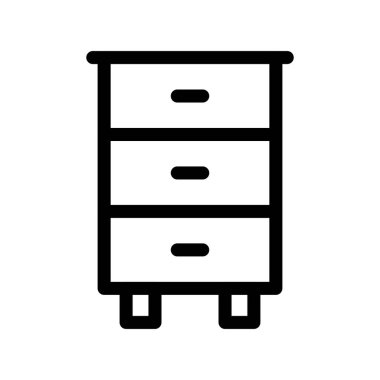 Çekmecelerin Sandığı Özet Vektör Simgesi Tasarımı