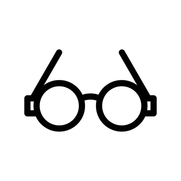 メガネ概要ベクトルアイコンデザイン — ストックベクタ