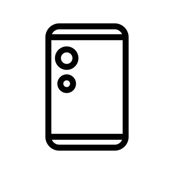 Smartphone Outline Vector Icon Desig — Stock Vector