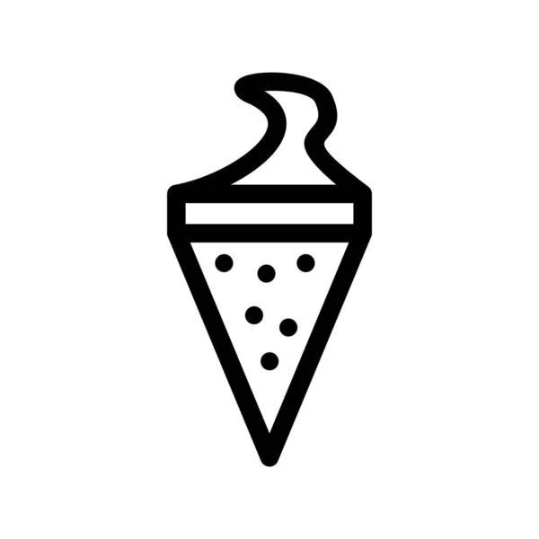 Мороженое Очертания Векторной Иконы Desig — стоковый вектор