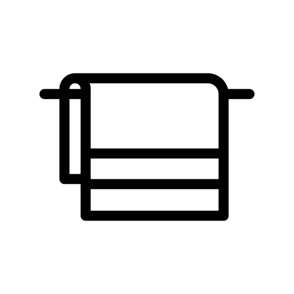 Handtuch Outline Vector Icon Desig — Stockvektor