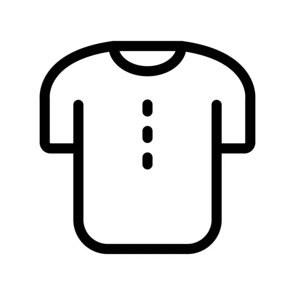 Shirt Outline Vector Icon Desig — Stock Vector