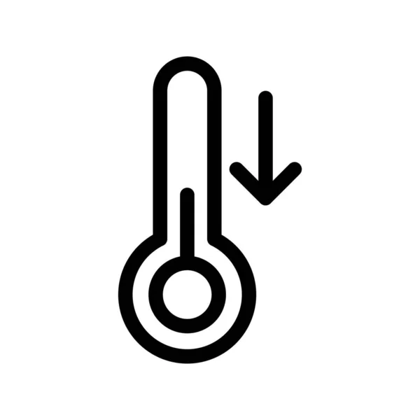Esquema Del Termómetro Vector Icon Desig — Vector de stock