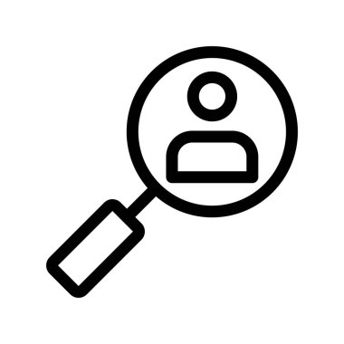 İş Arayıcı Özet Vektör Simgesi Tasarımı