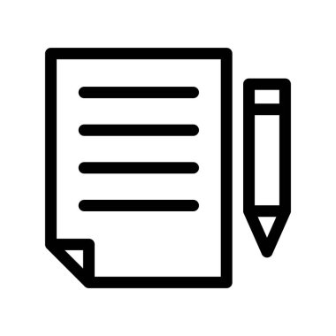 Sözleşmeli Taslak Vektör Simgesi Tasarımı