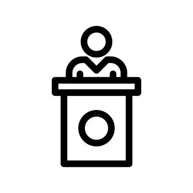 Siyasi Taslak Vektör Simgesi Tasarımı