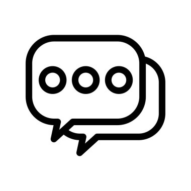 Konuşma Ana Hattı Vektör Simgesi Tasarımı