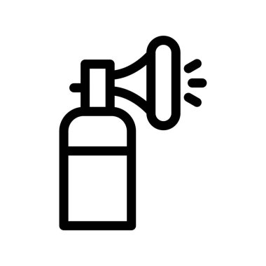 Hava Kornası Ana Hattı Vektör Simgesi Tasarımı