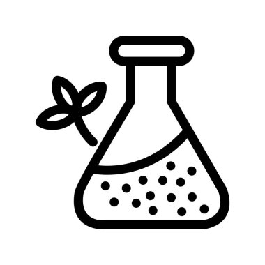 Kimyasal Taslak Vektör Simgesi Tasarımı