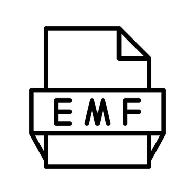  Emf Taslak Vektör Simgesi Tasarımı