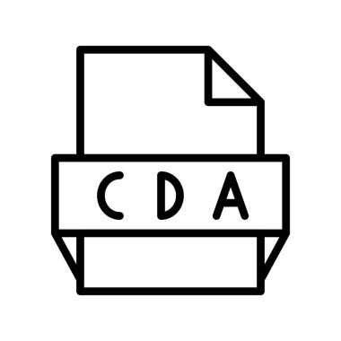 Cda Taslak Vektör Simgesi Tasarımı