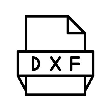 Dxf Taslak Vektör Simgesi Tasarımı