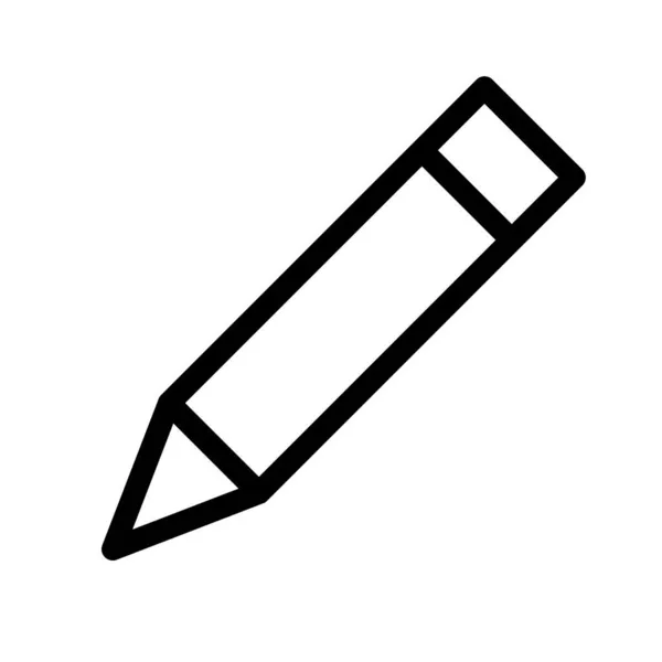 Олівець Контур Векторні Піктограми Демонстрація — стоковий вектор