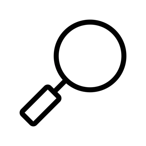 Magnifying Outline Vector Icon Desig — Stock Vector