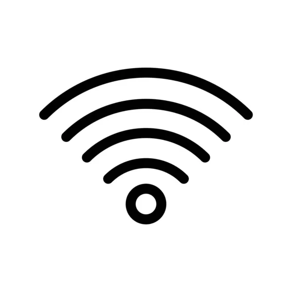 Esquema Wifi Vector Icono Desig — Vector de stock