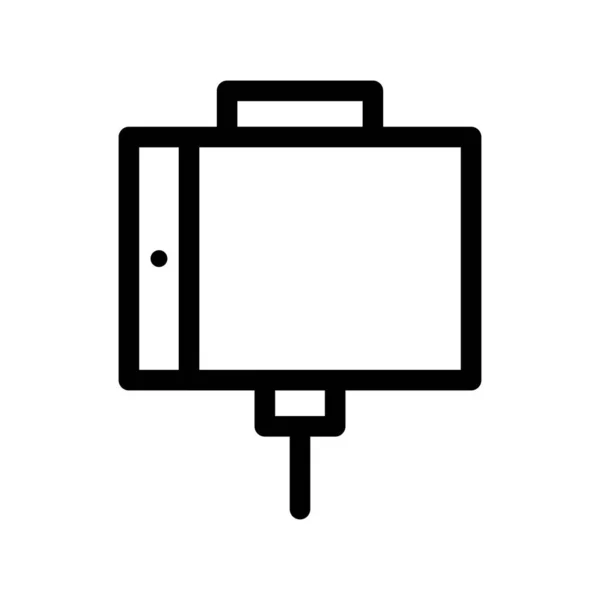 Selfie Stick Outline Vector Icon Desig — Vector de stock
