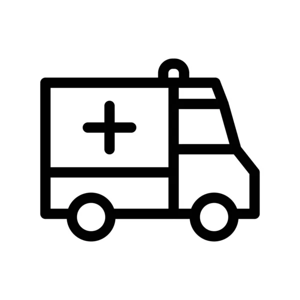 Description Ambulance Icône Vectorielle Desig — Image vectorielle
