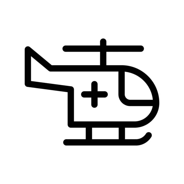Vericopter Outline Vector Icon Desig — стоковый вектор