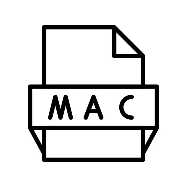 Mac Outline Vector Icon Desig — Stockvektor