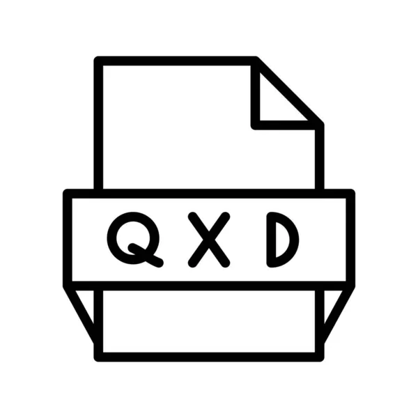 Qxd Taslak Vektör Simgesi Tasarımı — Stok Vektör