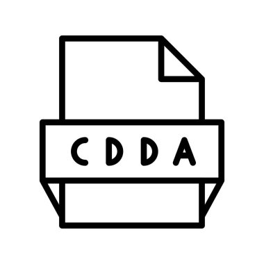 Cdda Taslak Vektör Simgesi Tasarımı