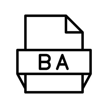 Ba Özet Vektör Simgesi Tasarımı