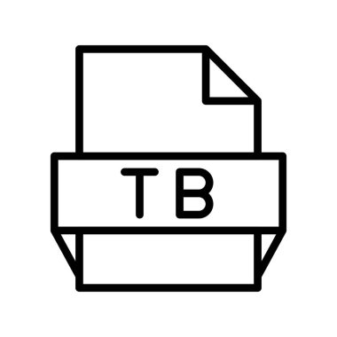 Tb Taslak Vektör Simgesi Tasarımı