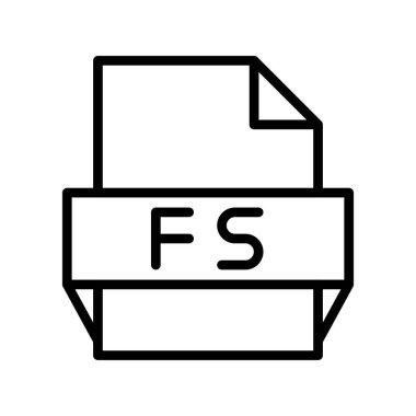 Fs Taslak Vektör Simgesi Tasarımı