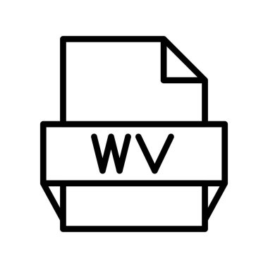 Wv Taslak Vektör Simgesi Tasarımı