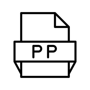Pp Ana Hattı Vektör Simgesi Tasarımı