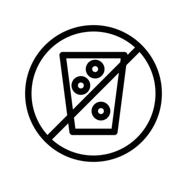 İçki Özeti Vektör Simgesi Tasarımı Yok