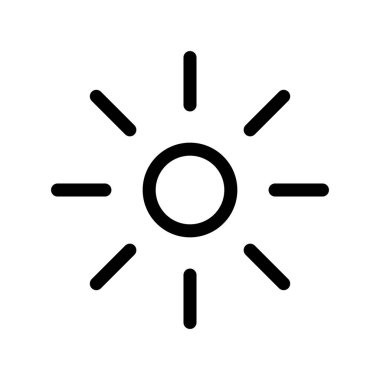  Parlaklık Özeti Vektör Simgesi Tasarımı