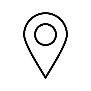 Konum Ana Hattı Vektör Simgesi Tasarımı