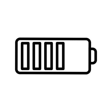 Pil Ana Hattı Vektör Simgesi Tasarımı