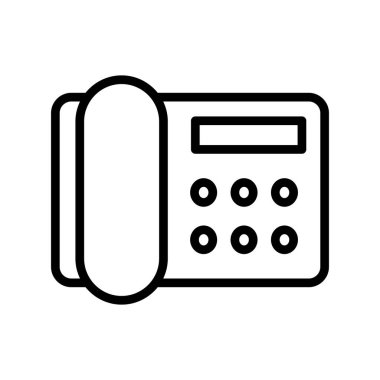 Telefon Hattı Vektör Simgesi Tasarımı