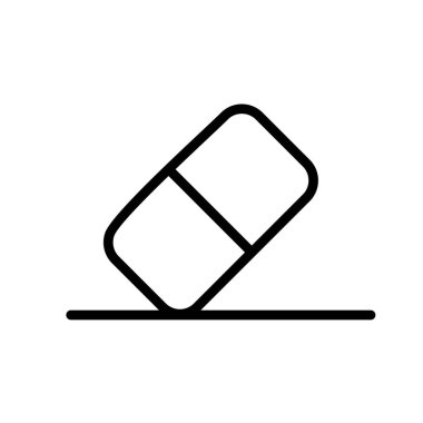 Silgi Özeti Vektör Simgesi Tasarımı