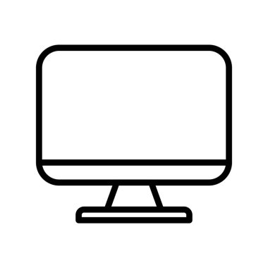 Lcd Taslak Vektör Simgesi Tasarımı