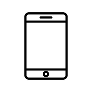 Akıllı Telefon Ana Hattı Vektör Simgesi Tasarımı