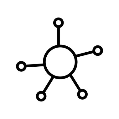 Bağlantı Ana Hattı Vektör Simgesi Tasarımı