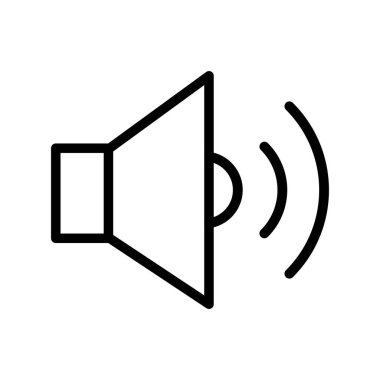 Hoparlör Ana Hattı Vektör Simgesi Tasarımı