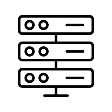  Sunucu Özeti Vektör Simgesi Tasarımı