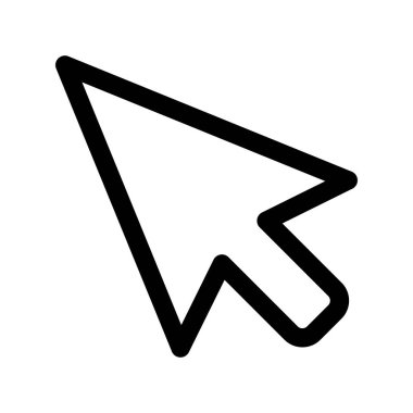 İmleç Ana Hattı Vektör Simgesi Tasarımı