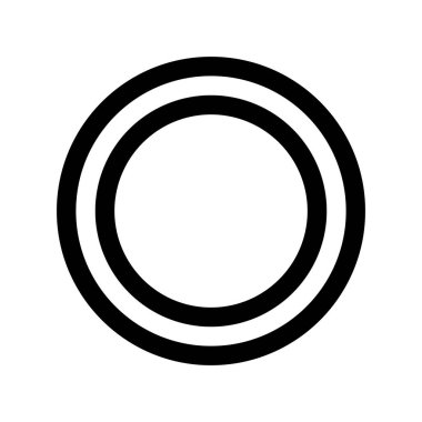 Madeni Para Taslak Vektör Simgesi Tasarımı