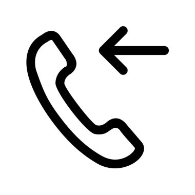 Gelen Arama Ana Hattı Vektör Simgesi Tasarımı