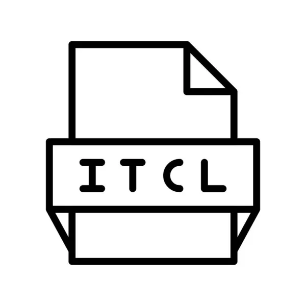 Itcl Outline Icona Vettoriale Desig — Vettoriale Stock